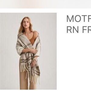 Striped Fringe Scarf